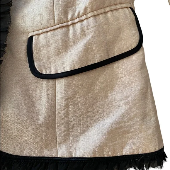 Betsey Johnson Fitted Vintage Silk Fitted Blazer 4 - Picture 4 of 7